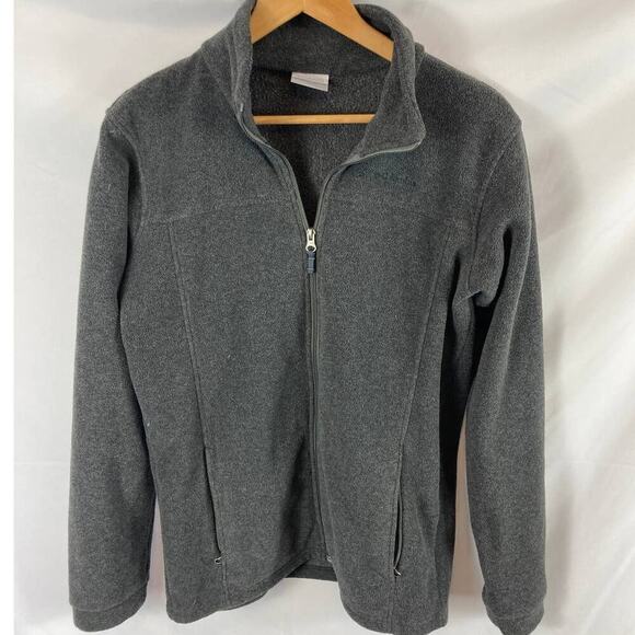 Columbia Kids Grey Zip Up Fleece Sweater size XL 18/20 - Picture 1 of 3